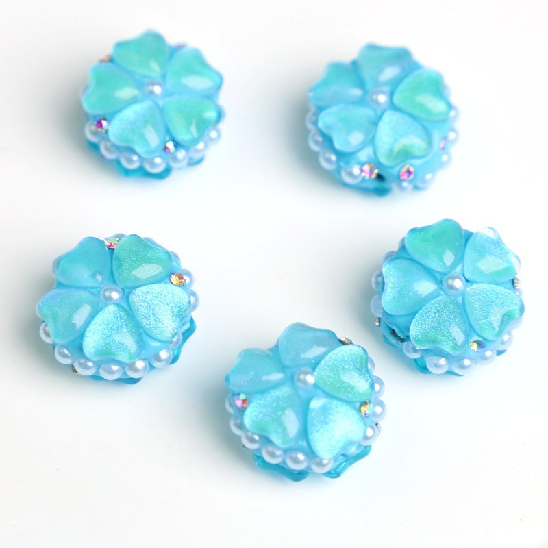 Wholesale 5PCS Crown Opal Tassel Nepalese Perforated Beads